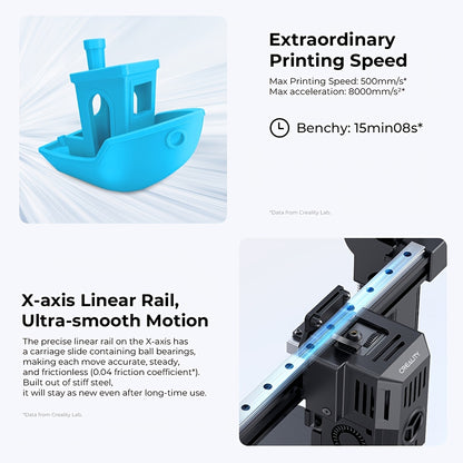 3D-printer – 3D-printapparaat – 3D-printingmachine – 3D-modelprinter – FDM-printer – Hoge printsnelheid 500 mm/s – Auto leveling met one-touch calibratie