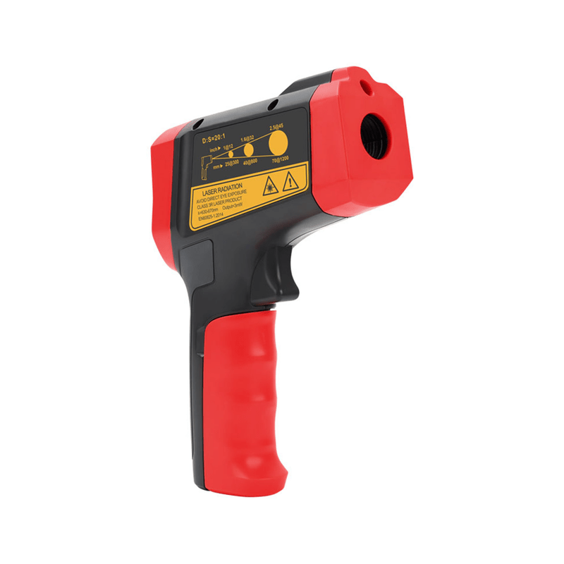 Temperatuurmeter – Thermometer – Temperatuur Sensor – Infrarood Thermometer – Contactloze Temperatuurmeter – Brede Meetrange – Verstelbare Emissiviteit
