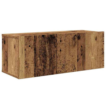 Tv-meubel – Tv-meubelset – TV-kast – Opbergmeubel – Woonkamermeubel – Oud Hout Bruin – 5-delig – Bewerkt Hardhout – Ruime Opbergruimte – Modern Minimalistisch Design