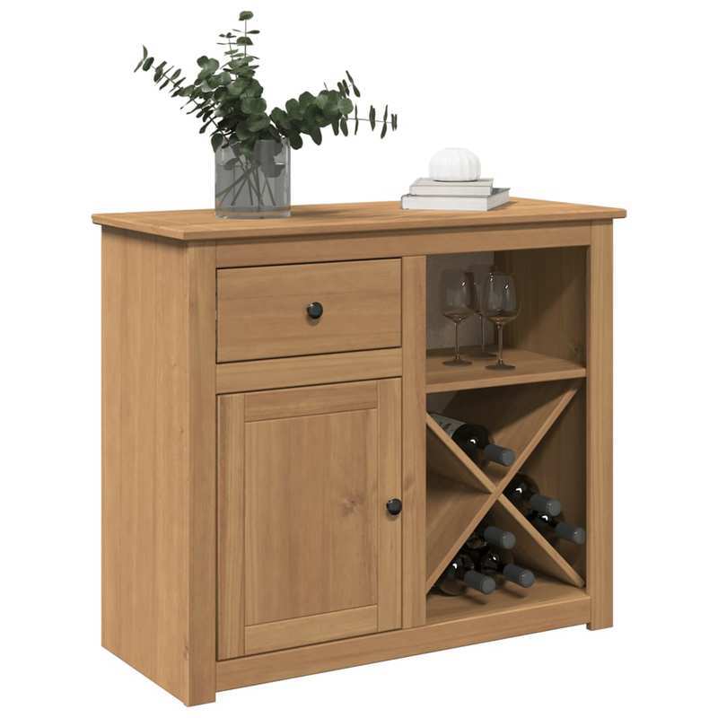 Dressoir – Sideboard – Opbergkast – Ladekast – Commode – Massief Grenenhout – 93x40x80 cm – Verwijderbare Lade