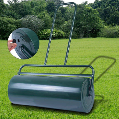 Gazonwals – Handwals – Graswals – Tuinwals – Rolwals – 48 Liter Vulbaar – U-vormige Steel – Gepoedercoat Staal – 32 cm Diameter