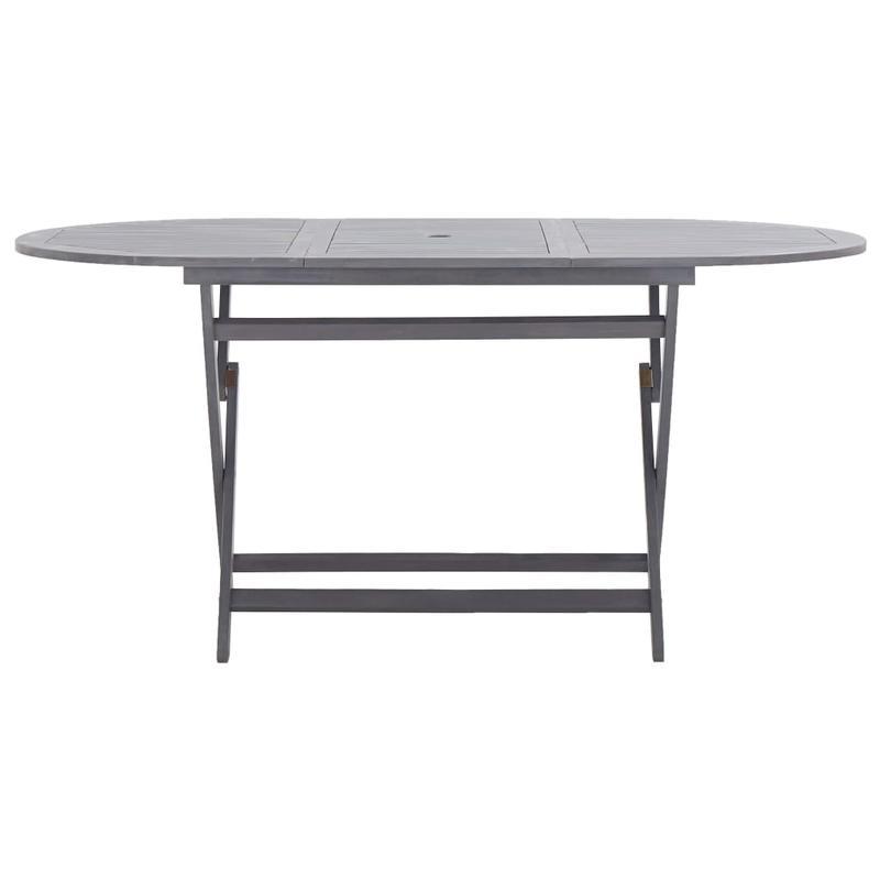 Tuintafel Inklapbaar – Opvouwbare Tuinset – Buitentafel – Picknicktafel – Campingtafel – Stevig Acaciahout – 160x85x75 cm
