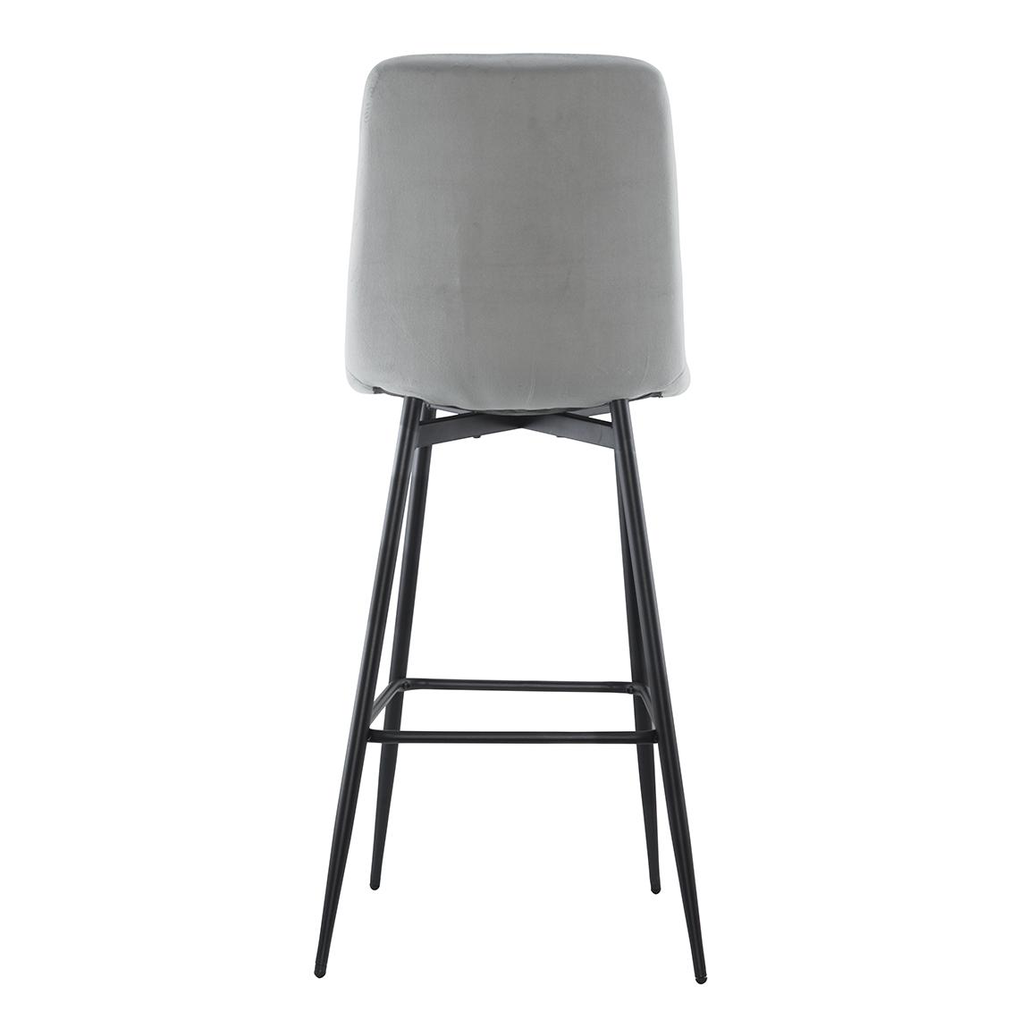 Velvet Fauteuils – Velours Stoelen – Relaxstoelen – Lounge Stoelen – Grijs Met Zwart Houten Frame – Inclusief Voetsteunen – Onderhoudsvriendelijk Hardhouten Frame