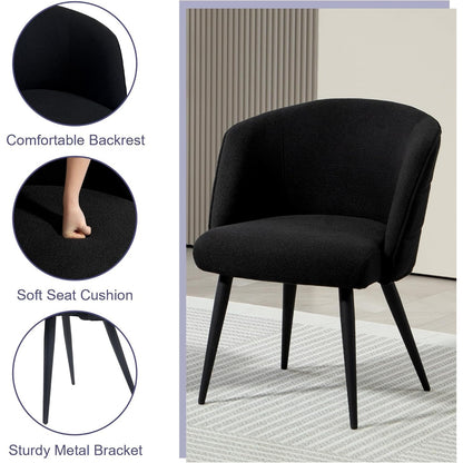 Bezoekersstoelen – Stoel – Eetkamerstoel – Vergaderstoel – Tufted Stoel – Set van 4 Grijze Stoelen – Metalen Poten – Comfortabele Rugleuning