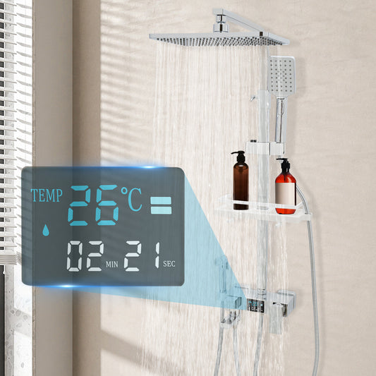 Four Water Outlet Modes Comfortable Shower Adjustable Height Range High Practicability Build to Last Shower System