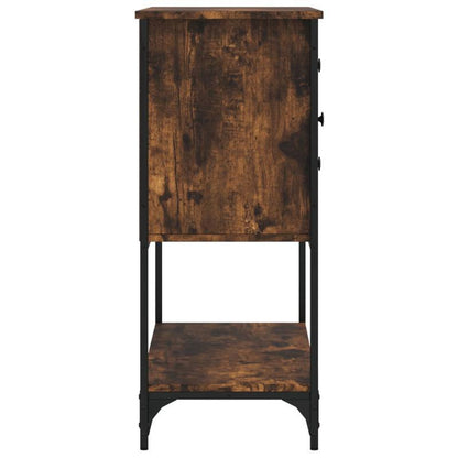 Sideboard 100x36x85cm processed wood, smoked oak Practical and removable