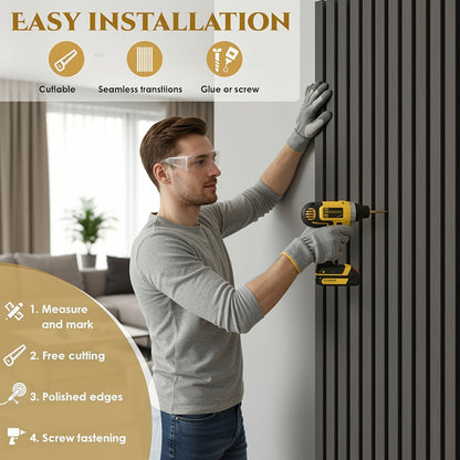 3D Akoestische Wandpanelen – Geluidsisolatie Panelen – Wandbekleding – Akoestische Platen – 3D Muurdecoratie – Zwart – Zelfklevend – 120x60 cm – Geluidsabsorberend Vilt