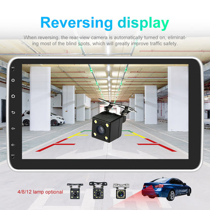 Autoradio Android – 1-DIN Auto Multimedia – Autoradio GPS Navigatie – Car Stereo Bluetooth – 10,1 Inch HD Draaibaar Scherm – Android 15 Systeem met WiFi en Achteruitrijcamera