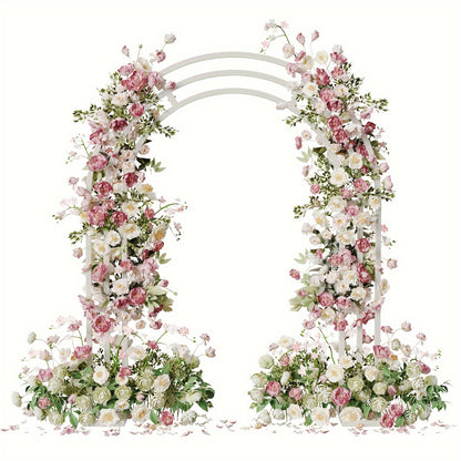 Metalen Tuinboog – Tuinboog Witte Boog Feestboog Bloemenboog – 200x260 cm – 100% IJzer – Stevig & Duurzaam