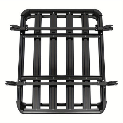 Aluminium Dakdrager – Dakrek – Bagagedrager – Roof Rack – Auto Drager – Zwart – Staal – 127 x 97 cm – Max 68 kg Load Capacity