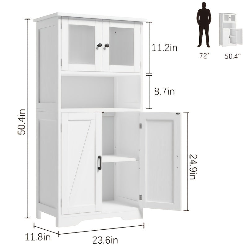 Ladekast – Ladenkast – Dressoir – Opbergkast – Commode – 9 Lades – Hout & MDF – 100x30x86 cm – Wit – Ruime Opbergruimte