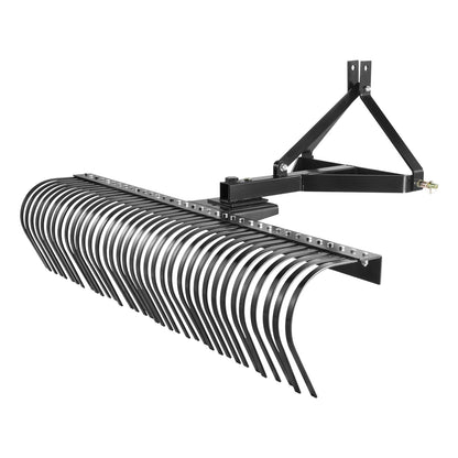 Verticuteermachine – Verticuteerhark – Grasmaaier Accessoire – Grasbeluchter – Tractor Hark – 36 Stalen Tanden – 72 Inch Werkbreedte