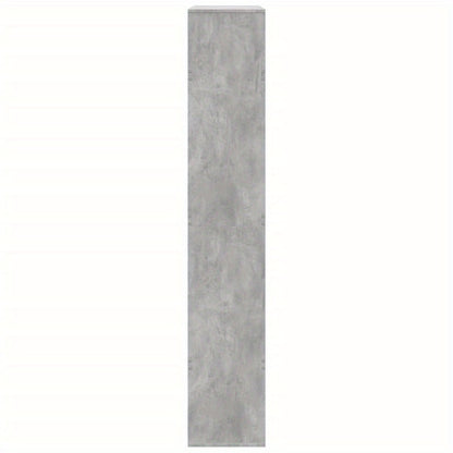 Ruimteverdeler – Kamerscherm – Scheidingswand – Bureauwand – Interieurafscheiding – Betongrijs – Hoogwaardig Hout – Compact Formaat 100x33x187,5 cm