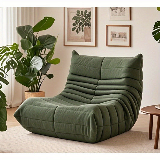 Chaise Longue – Loungestoel – Ligstoel – Loungebank – Relaxfauteuil – Ergonomisch – Fluweel Chenille – Met Rugleuning En Voetenbank – Scandinavisch Design