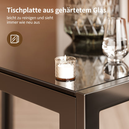 Eettafelset – Eethoek – Zitgroep – Keukentafelset – Eetkamermeubel – Ronde 6-persoons – Tempered Glass Tafelblad – Gestoffeerde Stoelen – Ruimtebesparend – Modern Design