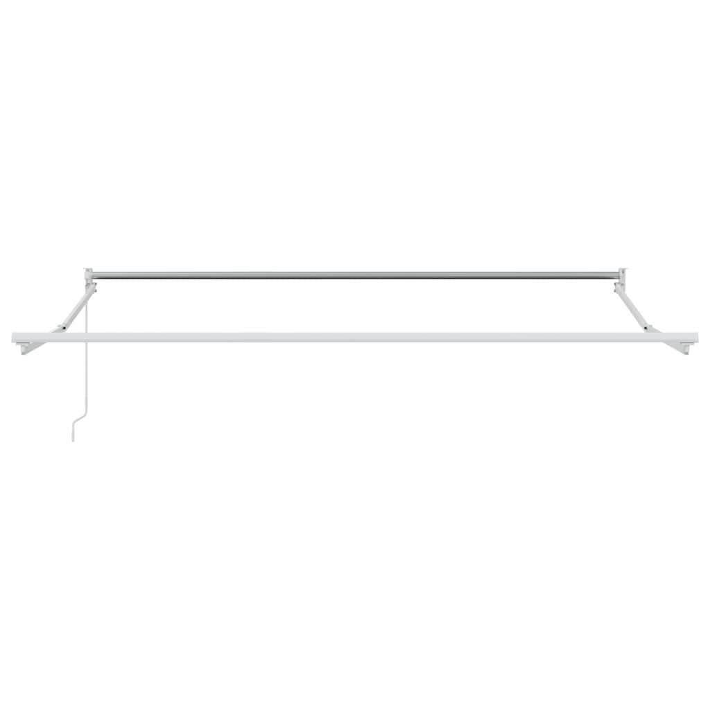Zonnewering – Knikarmscherm – Uitvalscherm – Schaduwdoek – Markies – Verstelbaar tot 80 Graden – UV- en Waterbestendig Polyester – Aluminium Frame – Wit – 350x250 cm