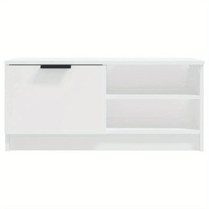 TV furniture 2pcs 80x35x36.5cm processed wood white
