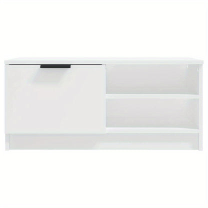 TV furniture 2pcs 80x35x36.5cm processed wood white