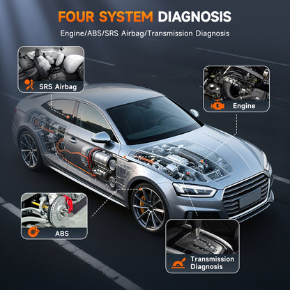 OBD2 Autodiagnose Tool – Auto Scanner – Motor Diagnosetester – Foutcode Uitlezer – Diagnosesysteem – Touchscreen Android – Gratis Levenslange Updates