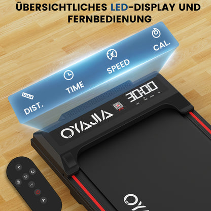 Loopband – Wandelband – Walking Pad – Hardloopband – Treadmill – Opvouwbaar Design – Afstandsbediening en Muziekfunctie – Groot LED Display 37,5x90 cm
