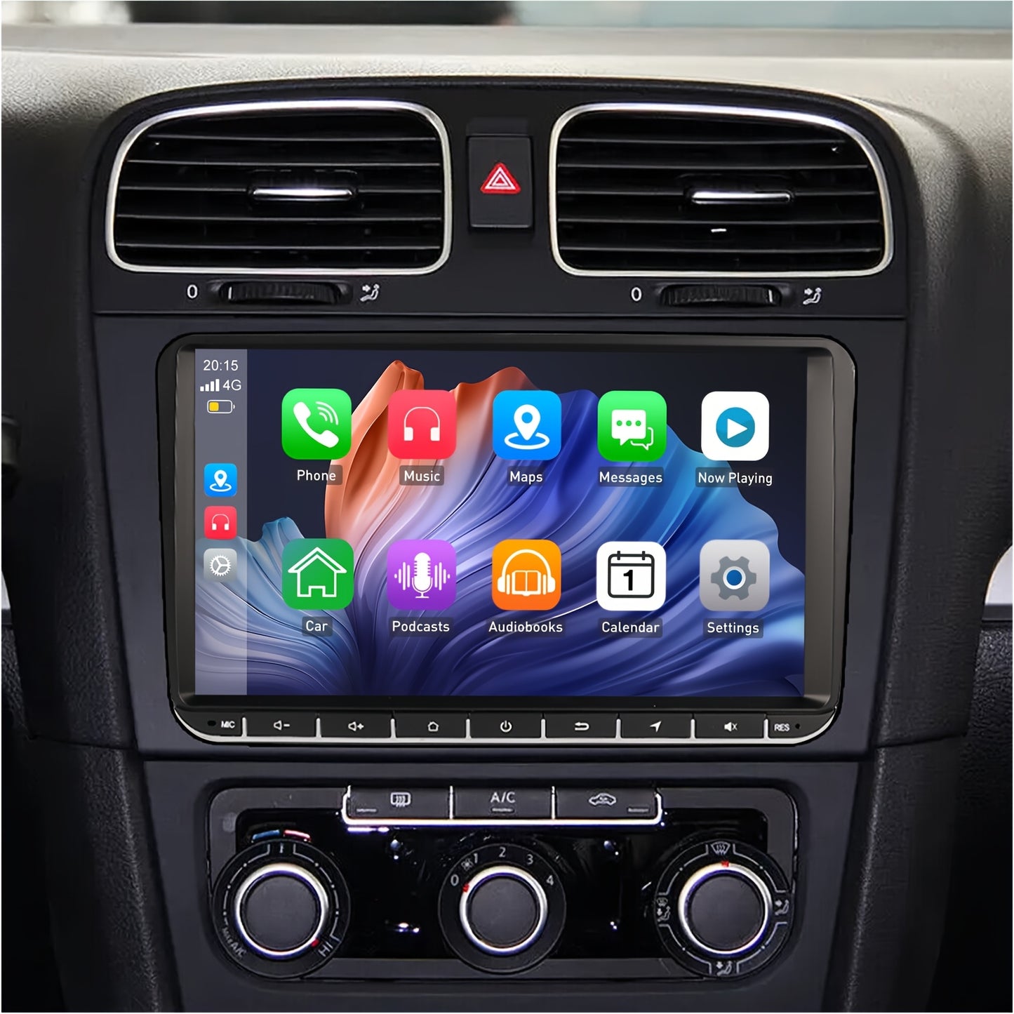 Autoradio – Multimedia Speler – Car Video Speler – Auto Stereo – 9 Inch IPS Scherm – Android 14 – Draadloos CarPlay & Android Auto