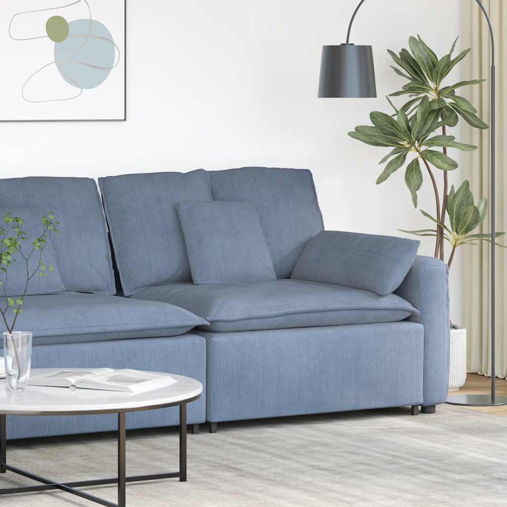 Modulaire Bank – Modular Sofa – Modulair Zitmeubel – Loungeset – Modulair Meubel – Corduroy Bekleding – Stevig Metalen Frame
