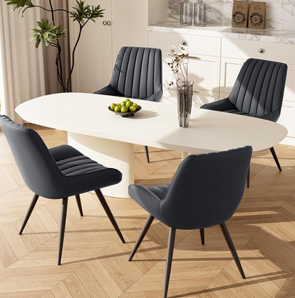 Eetkamerstoel – Stoel – Kuipstoel – Keukenstoel – Dining Chair – Set Van 6 – Ergonomisch Design – Memory Foam Zitting