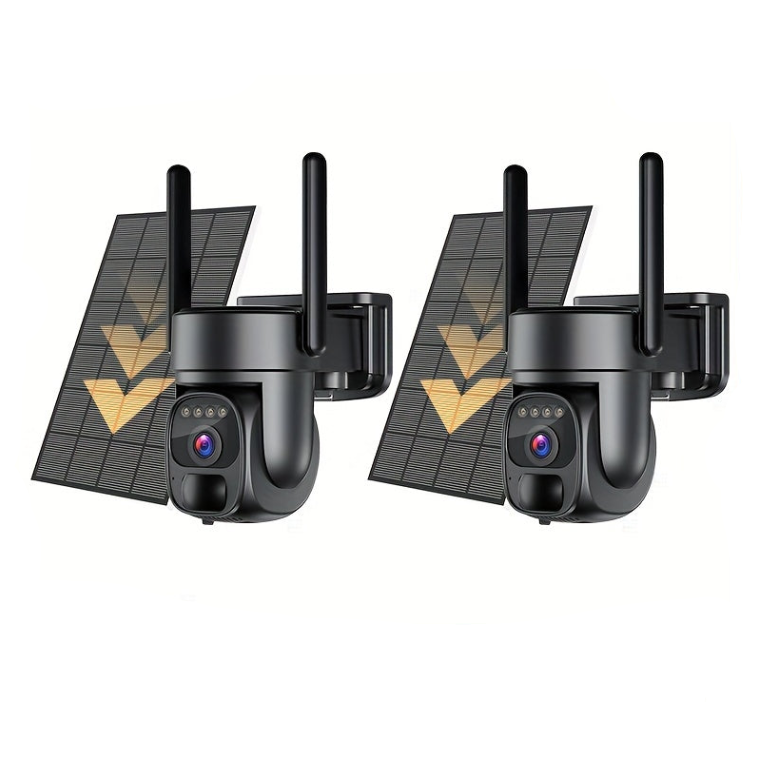 Beveiligingscamera – Camerabewaking – Buitencamera – IP-camera – Bewakingscamera – 2K HD Resolutie – Zonnepaneel Met Draadloze Oplaadfunctie