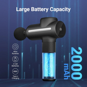 Massage Gun - Professioneel - Massage Apparaat - Draagbare Massage Pistool - met 6 Massagekoppen - 5 Intensiteitsniveaus - Testwinnaar - voor Schouders - Lichaam - Rug - Ontspanning - Pijnverlichting - Oplaadbaar - Zwart