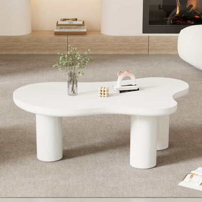 Irregular Cloud-shaped Coffee Table, Length 107cm, Width 66cm, Height 40.5cm, Felt Base