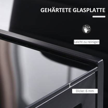 Eettafel – Tafel – Keukentafel – Eetkamertafel – Meubel – Zwart – Modern Design – 120x60x75 cm – Stevig & Onderhoudsvriendelijk