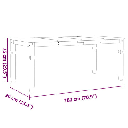 Eettafel – Dinertafel – Tafel – Houten Tafel – Massief Eikenhout – 180 cm Lang – Stevig En Makkelijk In Onderhoud