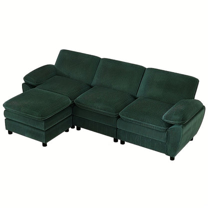 Slaapbank – Bedbank – 2-Zits Bank – Klapbank – Bankbed – Groen – Compact – Makkelijk Om te Bouwen – Pluche Kussens