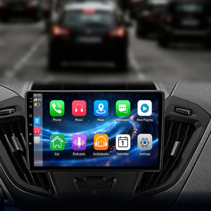 Multimedia Android Autoradio – 2-DIN Auto Stereo – Navigatiesysteem – Touchscreen Radio – 9 Inch IPS Scherm – Wireless CarPlay & Android Auto – Quad-Core 4GB RAM – Inclusief Camera, Microfoon en DAB+