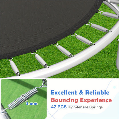 Trampoline – Tuintrampoline – Mini Trampoline – Springkussen – Rebounder – Diameter 140 cm – Veiligheidsnet Met Ladder