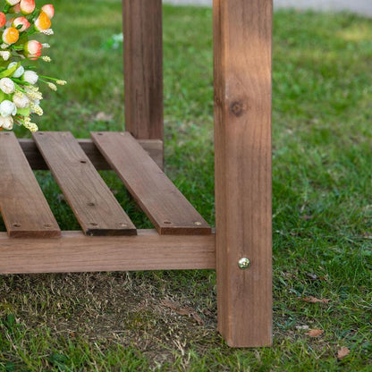Foldable Solid Wood Raised Bed with 8 Divided Compartments - Heavy-Duty Modern Planter Box, Herb Bed & Flower Pot, Space-Saving Elevated Design for Balcony,, Small Gardens (123x54x80cm) - Sturdy Outdoor Plant Box