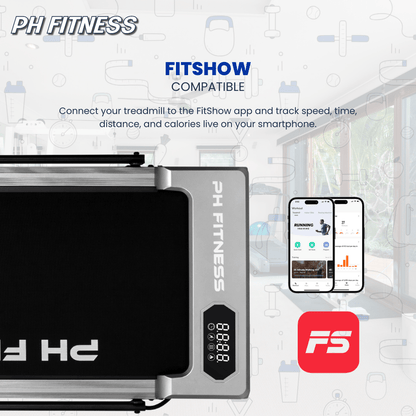 Loopband – Wandelband – Hardloopband – Treadmill – Walking Pad – Inklapbaar Design – 1,3 PK Motor & Bluetooth Connectiviteit