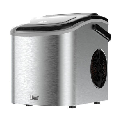 IJsblokjesmaker – IJsmachine – IJsblokjesmaker Compact – IJsblokjesmachine Draagbaar – IJsklontjesmaker – Stil In Gebruik – 12-15 Kg Per Dag Capaciteit – 8-10 Minuten Snelle Productie