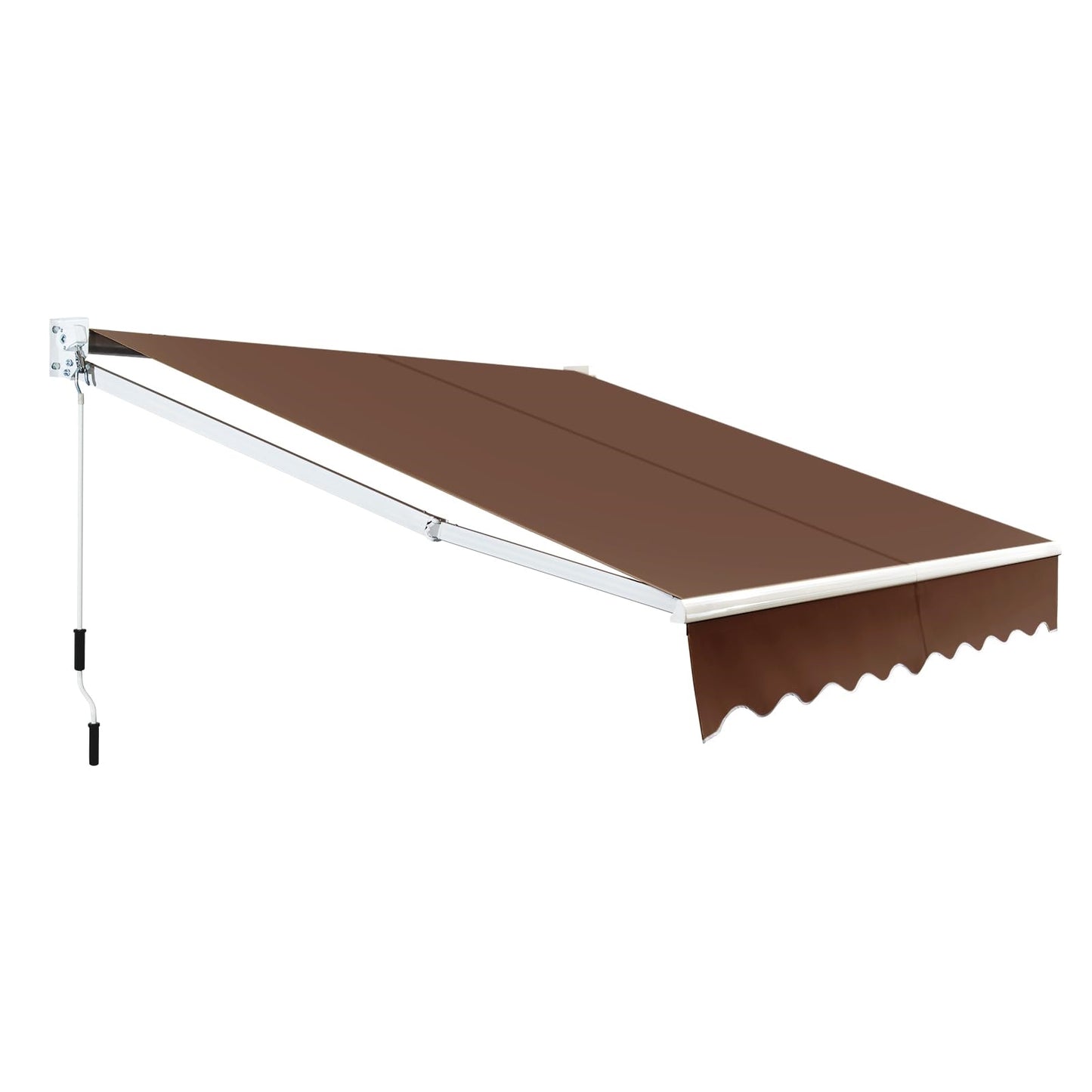 Uitschuifbare Zonwering – Zonnescherm – Terrasluifel – Balkonluifel – Markies – Aluminium Frame – Verstelbare 40-100° Hoek – Waterdicht 250x200 cm – Handbediening