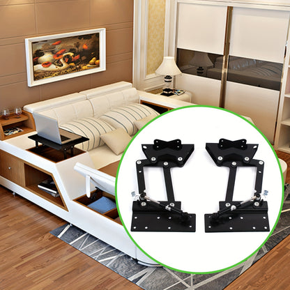 Scharnier – Meubelscharnier – Hefmechanisme – Deurscharnier – Koffietafel Hefscharnier – Zwart Staal – 35 kg Draagkracht – Voorliggend 110°