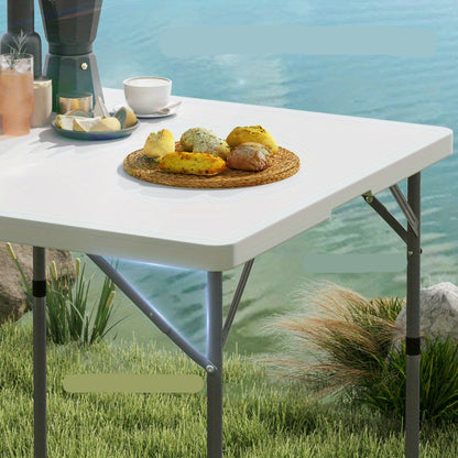 Inklapbare Tafel – Picknicktafel – Campingtafel – Tuin Tafel – Buiten Tafel – Verstelbare Hoogte – Stevig Metalen Frame