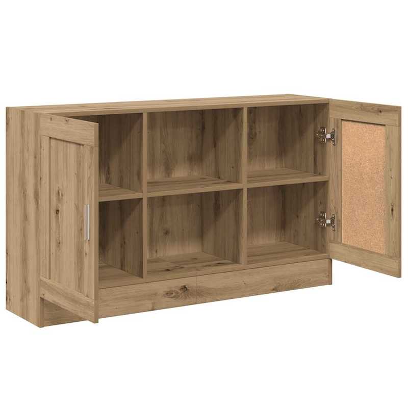Simple Sideboard, Spacious Storage Cabinet with Display Shelf, Suitable for Kitchen, Living Room, Stylish Furniture, Provides Additional Storage Space And Home Decoration, Ensures Safety. Dresser 120X30.5X70 Cm Worked Artisan