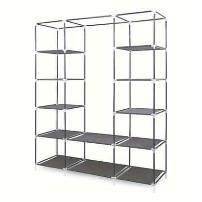 Portable Wardrobe Closet, Wardrobe Clothes Storage, Non-Woven Fabric, For Bedroom & Living Room