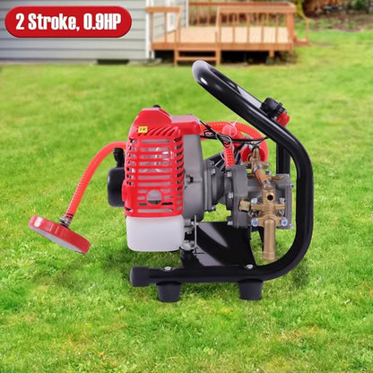 Rugspuit – Spuitmachine – Hogedrukspuit – Sproeier – Kruidenverstuiver – 26cc 2-Takt Motor – Aluminium Behuizing Met 40 Min Bedrijfstijd