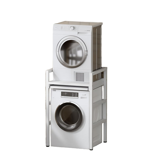 Verhoogstandaard Wasmachine – Wasmachine Onderstel – Drogerstandaard – Wasmachine Rek – Verstelbare Standaard – Hoogte Verstelbaar Tot 115 cm – Draagvermogen Tot 350 kg – Wit