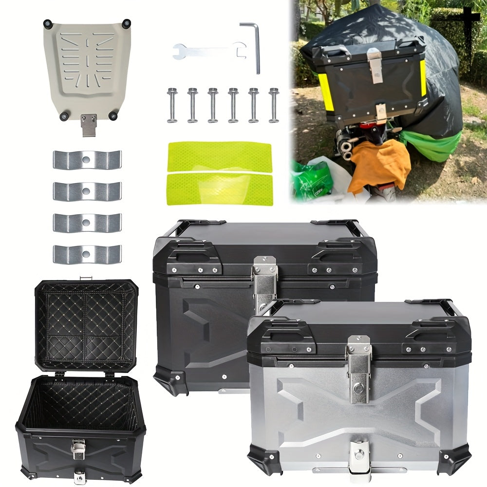 Motorkoffer – Topkoffer – Helmkoffer – Motor Bagagekoffer – Motor Koffer – 55 Liter Inhoud – Aluminium Legering