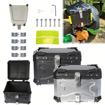 Motorkoffer – Topkoffer – Helmkoffer – Motor Bagagekoffer – Motor Koffer – 55 Liter Inhoud – Aluminium Legering