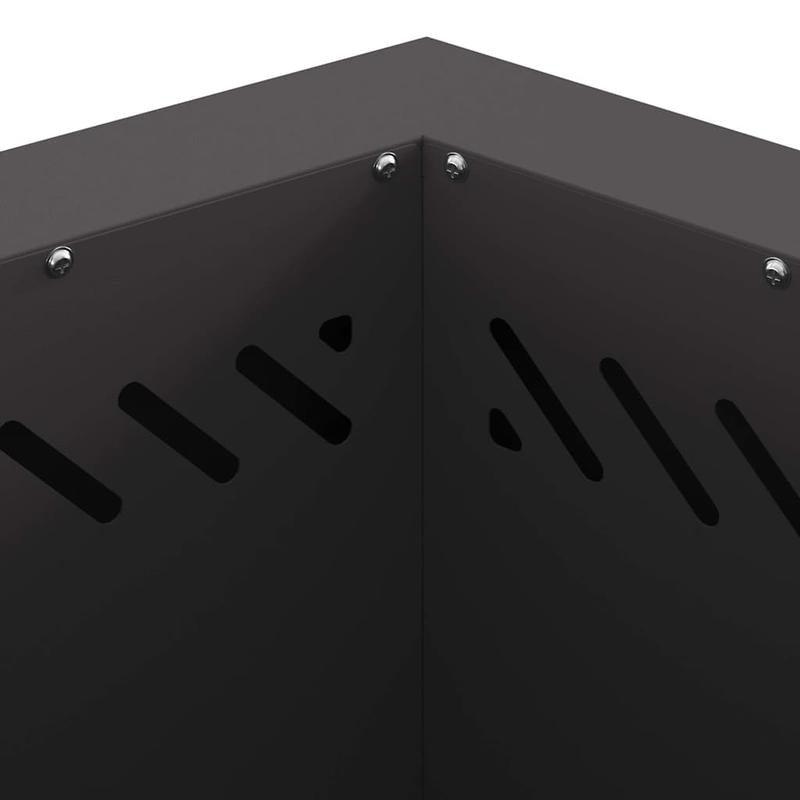 Zwarte Buitenfornuis – Vuurschaal – Houtkachel – Kampvuurplek – Outdoor Firepit – Compact 48x48 cm – Stevig Metalen Design