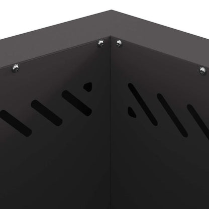 Zwarte Buitenfornuis – Vuurschaal – Houtkachel – Kampvuurplek – Outdoor Firepit – Compact 48x48 cm – Stevig Metalen Design
