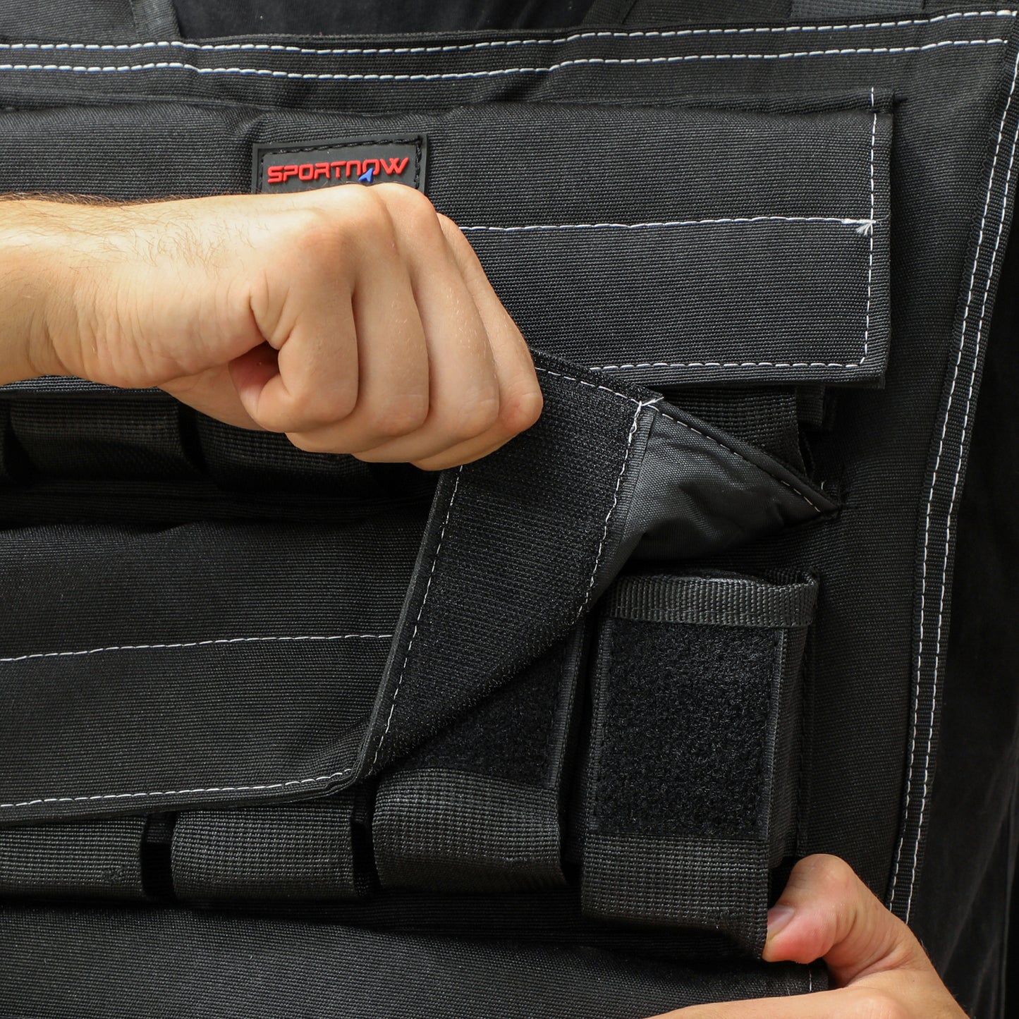 Gewichtsvest – Verzwaarde Vest – Weight Vest – Trainingsvest – Fitnessvest – Verstelbaar Tot 15 kg – Reflecterende Strips – Duurzaam Ijzer